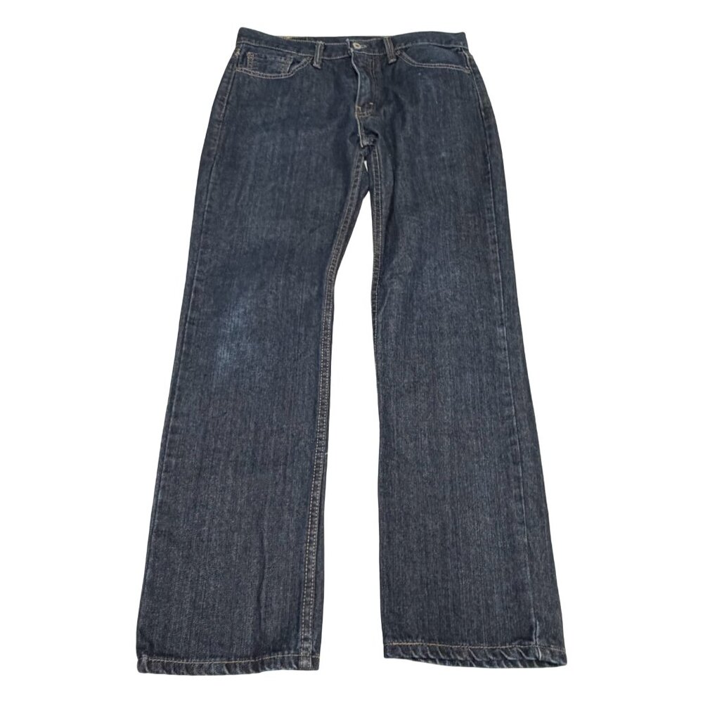 LEVIS 514 Straight Leg Jeans‎ Medium Dark Wash Distressed 30